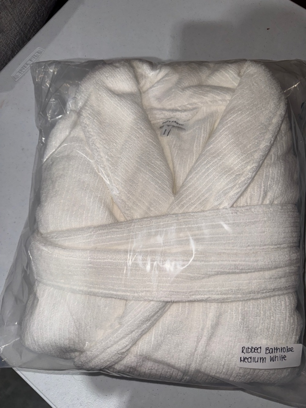 Cozy Earth Ribbed Terry Bath Robe - Picture 3 of 4